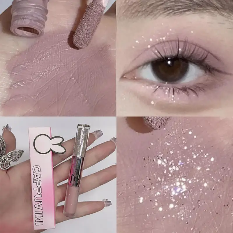 Double-head Peach Glitter Liquid Eyeshadow Contour Blush Pigment Silkworm Shimmer Matte Natural Cheek Shadow Cream EyeMakeup
Double-head Peach Glitter Liquid Eyeshadow Contour Blush Pigment Silkworm Shimmer Matte Natural Cheek Shadow Cream EyeMakeup