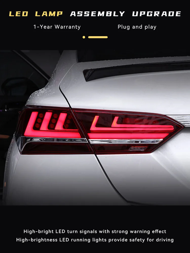 Автомобильные фары для Toyota Camry 2018-2023, задний фонарь, обновленные задние фары в сборе, внешние сигнальные лампы, аксессуары
Автомобильные фары для Toyota Camry 2018-2023, задний фонарь, обновленные задние фары в сборе, внешние сигнальные лампы, аксессуары