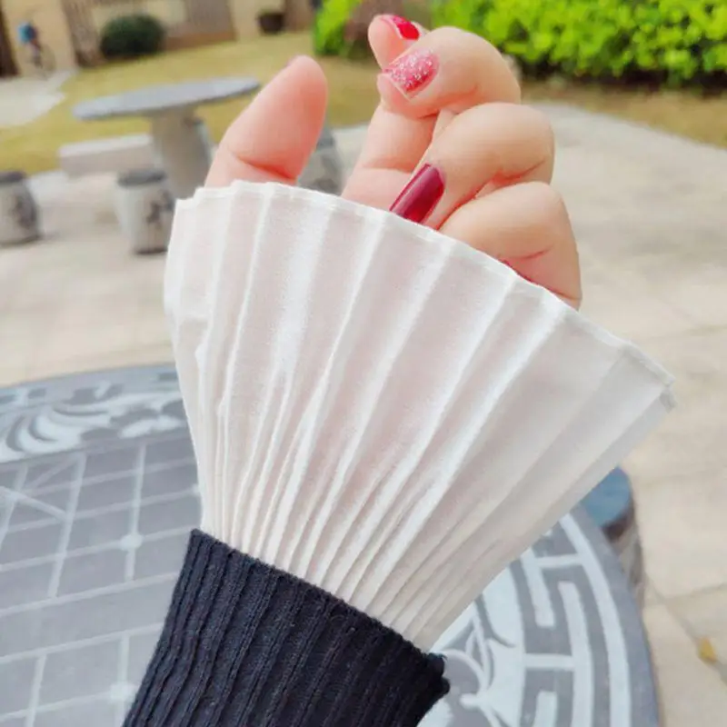 New Female Sweater Fake Sleeves Hollow Out Crochet Floral Lace Horn Cuffs Embroidery Flounces Ruffles Elastic Wrist Warmers
New Female Sweater Fake Sleeves Hollow Out Crochet Floral Lace Horn Cuffs Embroidery Flounces Ruffles Elastic Wrist Warmers