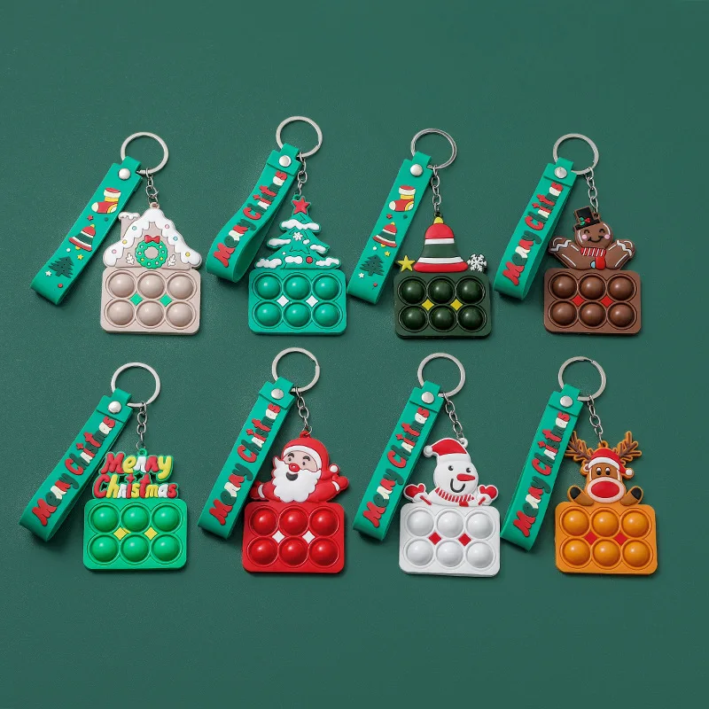 Christmas Tree Pendant Santa Claus Snowman Deer Bubble Music Toy Christmas Decompression Keychain Fingertip Toy Christmas Gift
Christmas Tree Pendant Santa Claus Snowman Deer Bubble Music Toy Christmas Decompression Keychain Fingertip Toy Christmas Gift
