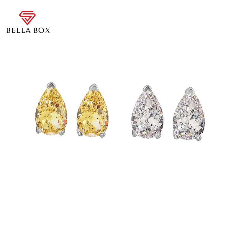Bella Box Simple Water Drop Diamond Stud Earrings 925 Sterling Silver Wedding Engagement Party Fine Earrings Jewelry Female Gift
Bella Box Simple Water Drop Diamond Stud Earrings 925 Sterling Silver Wedding Engagement Party Fine Earrings Jewelry Female Gift