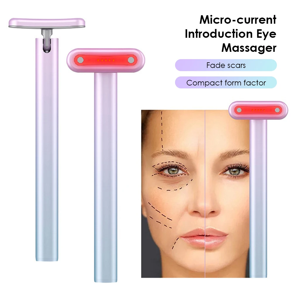 4 In 1 Micro-current Introduction Eye Massager With a USB Data Cable Facial Skincare Tool Therapy for Eye Massage Beauty Wand 
4 In 1 Micro-current Introduction Eye Massager With a USB Data Cable Facial Skincare Tool Therapy for Eye Massage Beauty Wand
