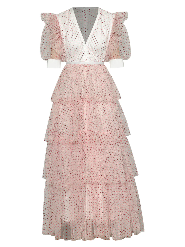 Runway Designers High Quality Summer New Women's Fashion Celebrity Party Casual High Street Vintage Elegant Mesh Ball Gown Dress
Runway Designers High Quality Summer New Women's Fashion Celebrity Party Casual High Street Vintage Elegant Mesh Ball Gown Dress