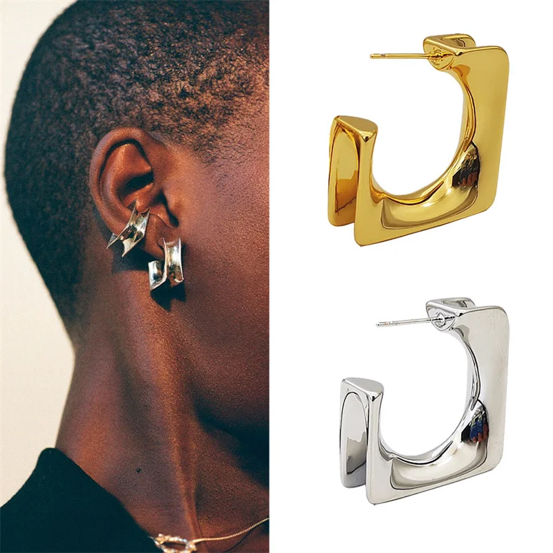 Retro Minimalist Square Earrings Irregular Hoop Earrings New Exaggerated Cold Wind Fashion Earring for Women Opening Accessories
Retro Minimalist Square Earrings Irregular Hoop Earrings New Exaggerated Cold Wind Fashion Earring for Women Opening Accessories