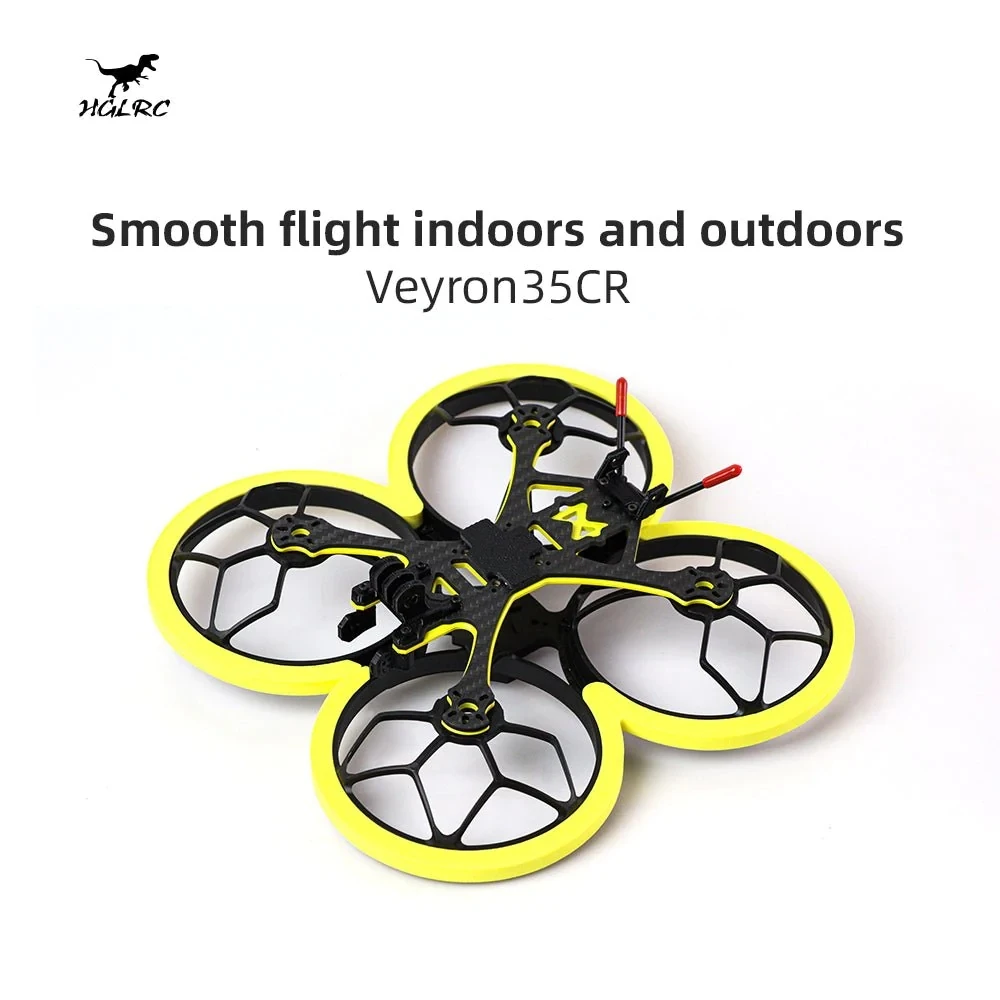 HGLRC Veyron35CR 3.5 Inches 155mm Pusher Cinewhoop Frame for DIY RC FPV Quadcopter Freestyle Fancy Flight Drone Parts
HGLRC Veyron35CR 3.5 Inches 155mm Pusher Cinewhoop Frame for DIY RC FPV Quadcopter Freestyle Fancy Flight Drone Parts
