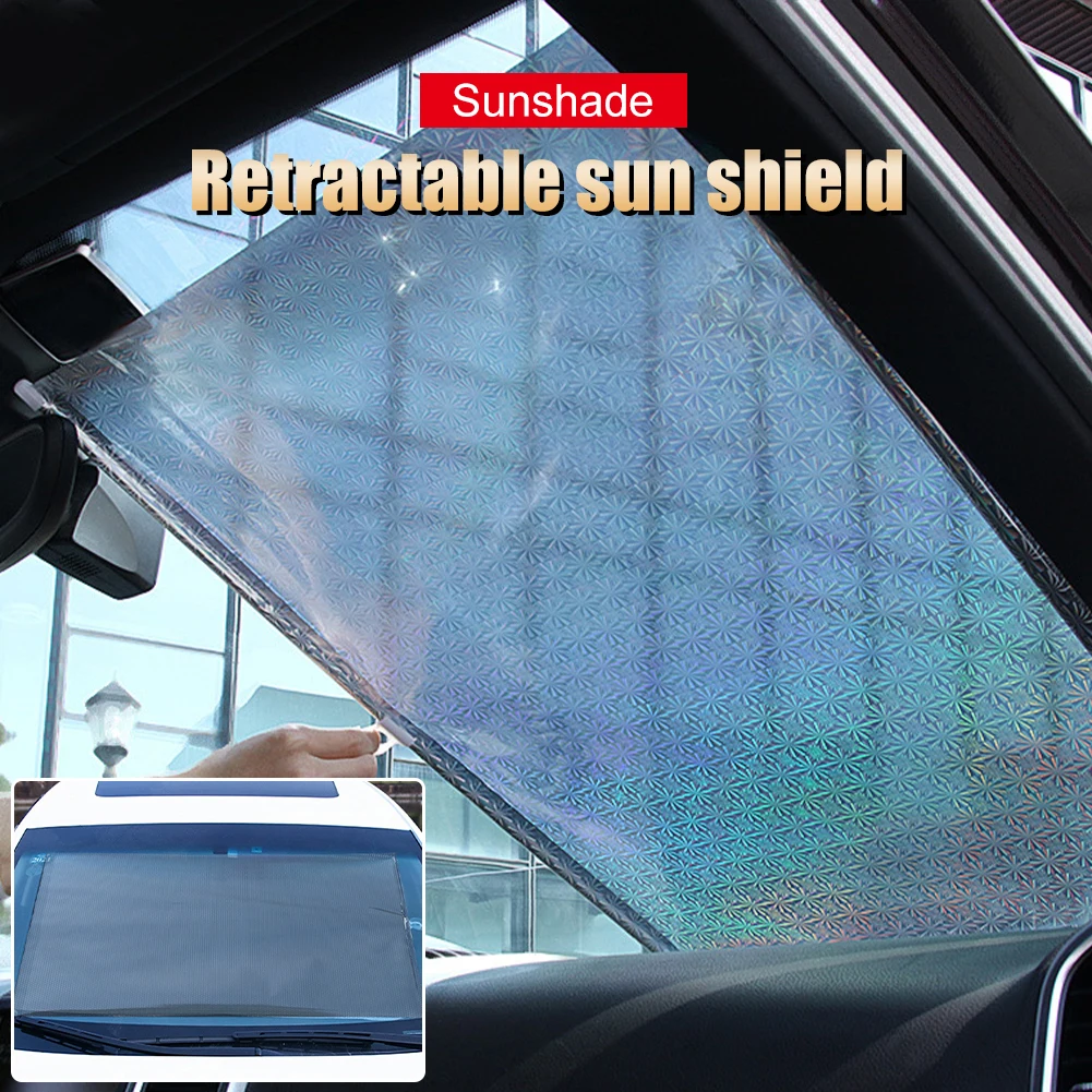 Windshield Sun Shade Retractable Front Windscreen Cover Suction Cup Sunshade Reflective Foil UV Protection Foldable Sun Visor
Windshield Sun Shade Retractable Front Windscreen Cover Suction Cup Sunshade Reflective Foil UV Protection Foldable Sun Visor