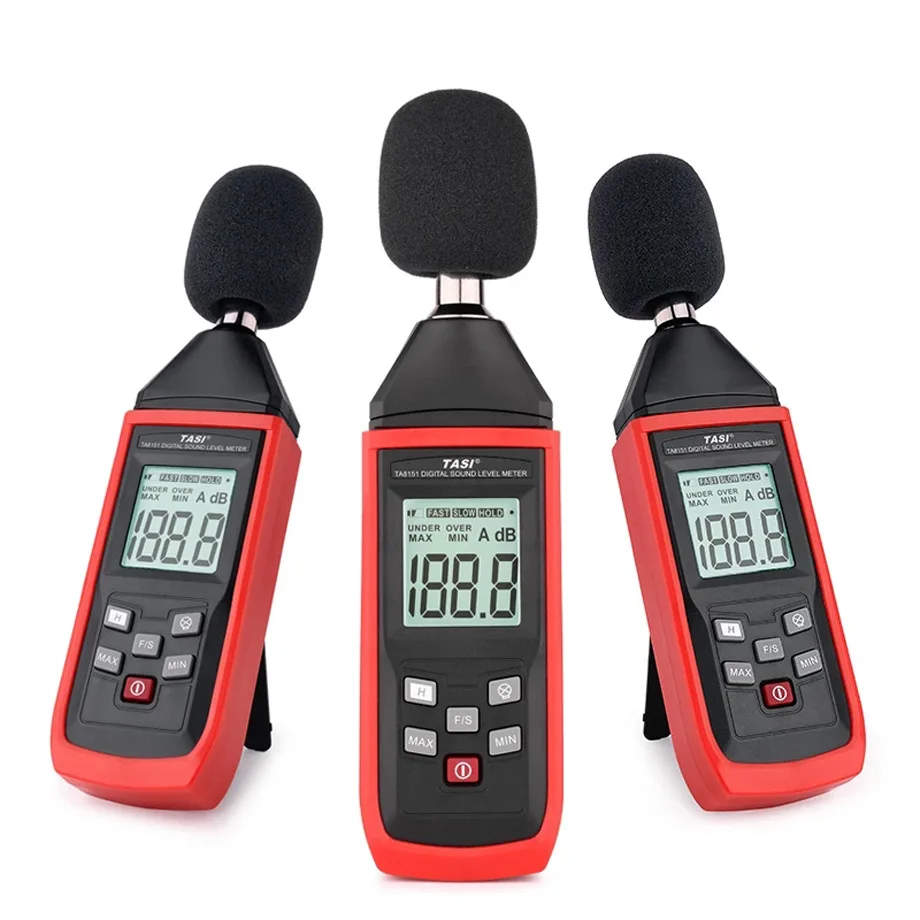 TA8151 Digital Sound Level Meter Indicator Noise Tester Decibel Sonometer Monitor 30-130dB Audio Analyzer Measuring Instruments
TA8151 Digital Sound Level Meter Indicator Noise Tester Decibel Sonometer Monitor 30-130dB Audio Analyzer Measuring Instruments