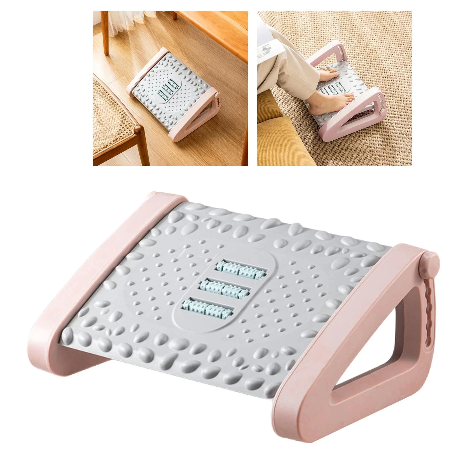 Back Relief Foot Relax Solemassage Comfort Adjustable Footrest For Under Desk Office Footrest Massage Rollers Work Footrest
Back Relief Foot Relax Solemassage Comfort Adjustable Footrest For Under Desk Office Footrest Massage Rollers Work Footrest
