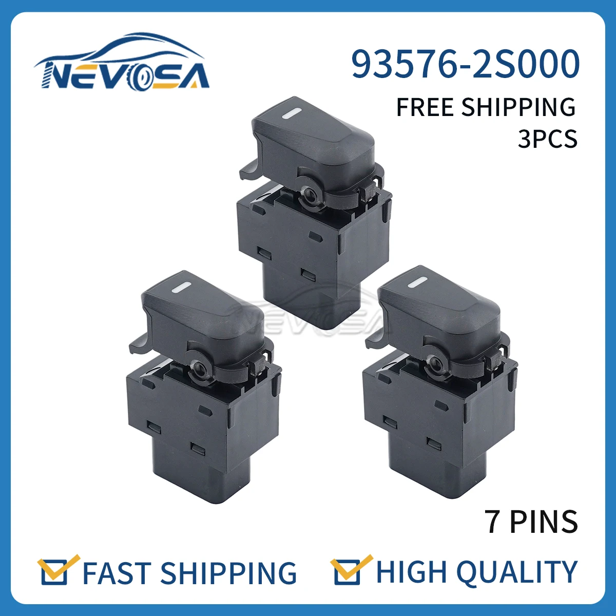 Nevosa 93576-2S000 For 10-15 Hyundai Tucson ix35 Sport Passenger Side Rear Left Right Car Window Switch Single Button 935762S000
Nevosa 93576-2S000 For 10-15 Hyundai Tucson ix35 Sport Passenger Side Rear Left Right Car Window Switch Single Button 935762S000