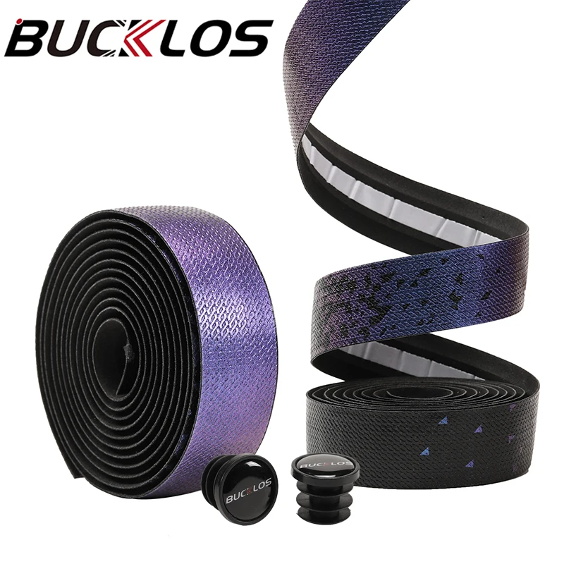 

BUCKLOS Road Bike Bar Tape Shock Absorption Durable Handlebar Tapes Soft Gradient Bicycle Tape Cycling Accessories