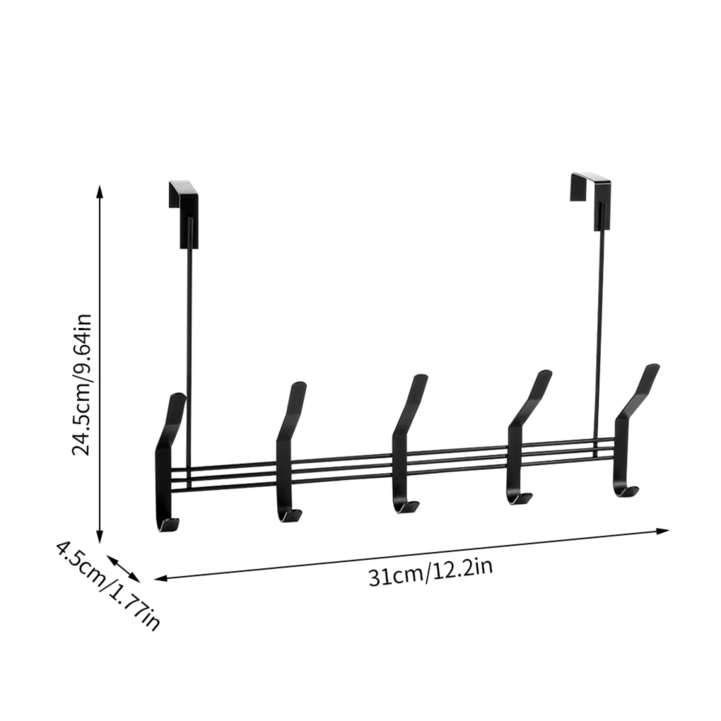 NEW Hooks Over The Door 5 Hooks Home Bathroom Organizer Rack Hanging Metal Hook Clothes Coat Hat Towel Hanger
NEW Hooks Over The Door 5 Hooks Home Bathroom Organizer Rack Hanging Metal Hook Clothes Coat Hat Towel Hanger