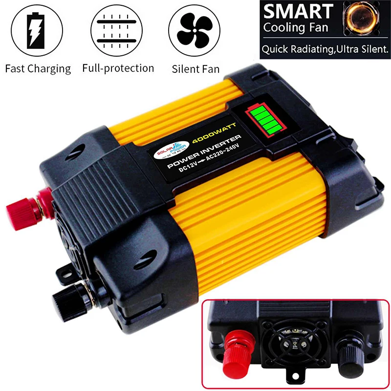 6000W inverter 12v 220v Pure Sine Wave 12V To 110V/220V Car Inverter For Auto Power Adapter Two USB Ports Inverter For Car
6000W inverter 12v 220v Pure Sine Wave 12V To 110V/220V Car Inverter For Auto Power Adapter Two USB Ports Inverter For Car