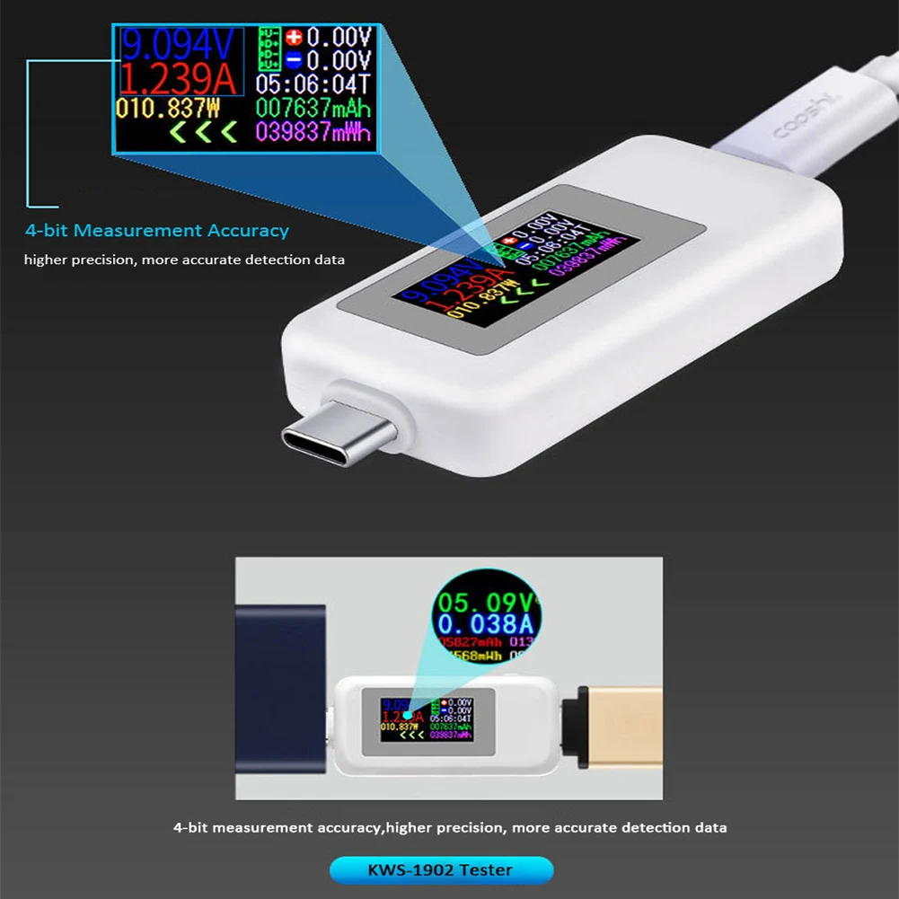 USB-тестер 10 в 1, измеритель напряжения и силы тока 4-30 В постоянного тока, Type-C, таймер, амперметр, цифровой монитор, индикатор отключения питани...
USB-тестер 10 в 1, измеритель напряжения и силы тока 4-30 В постоянного тока, Type-C, таймер, амперметр, цифровой монитор, индикатор отключения питани...