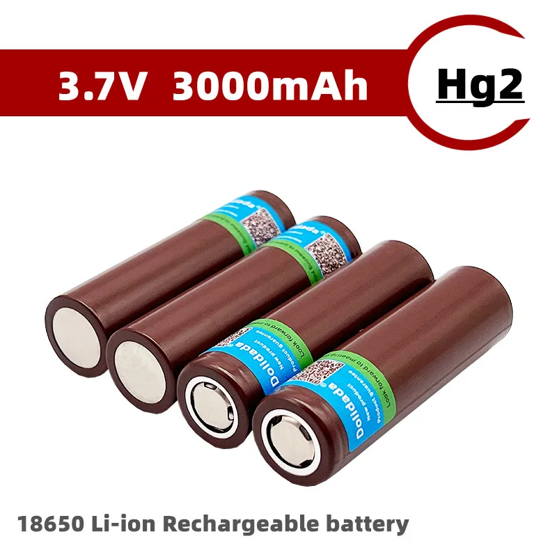 Оригинальная литиевая аккумуляторная батарея 3,7 в 18650 HG2 3000 мАч с непрерывным разрядом 30 А, подходит для электроинструментов UAV
Оригинальная литиевая аккумуляторная батарея 3,7 в 18650 HG2 3000 мАч с непрерывным разрядом 30 А, подходит для электроинструментов UAV