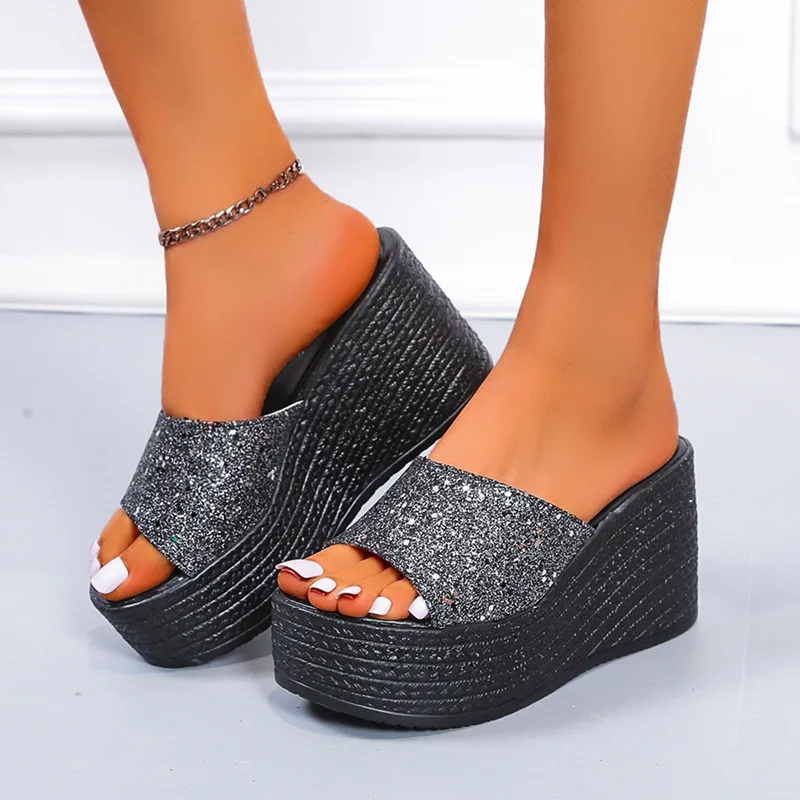 2022 Summer Wedges Bling Shoes for Women High Heels Sandals Plus Size Women Shoes Platform Slides Slippers Mujer Zapatos
2022 Summer Wedges Bling Shoes for Women High Heels Sandals Plus Size Women Shoes Platform Slides Slippers Mujer Zapatos