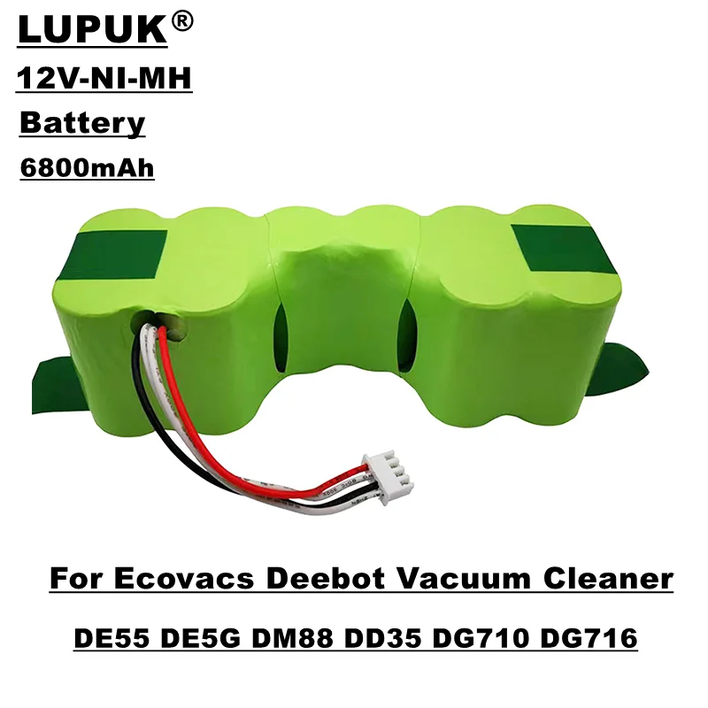 12V robot vacuum cleaner replacement battery pack, Ni-MH battery, 3500mah, suitable for de55 de5g dm88 dd35 dg710 dg716, etc
12V robot vacuum cleaner replacement battery pack, Ni-MH battery, 3500mah, suitable for de55 de5g dm88 dd35 dg710 dg716, etc