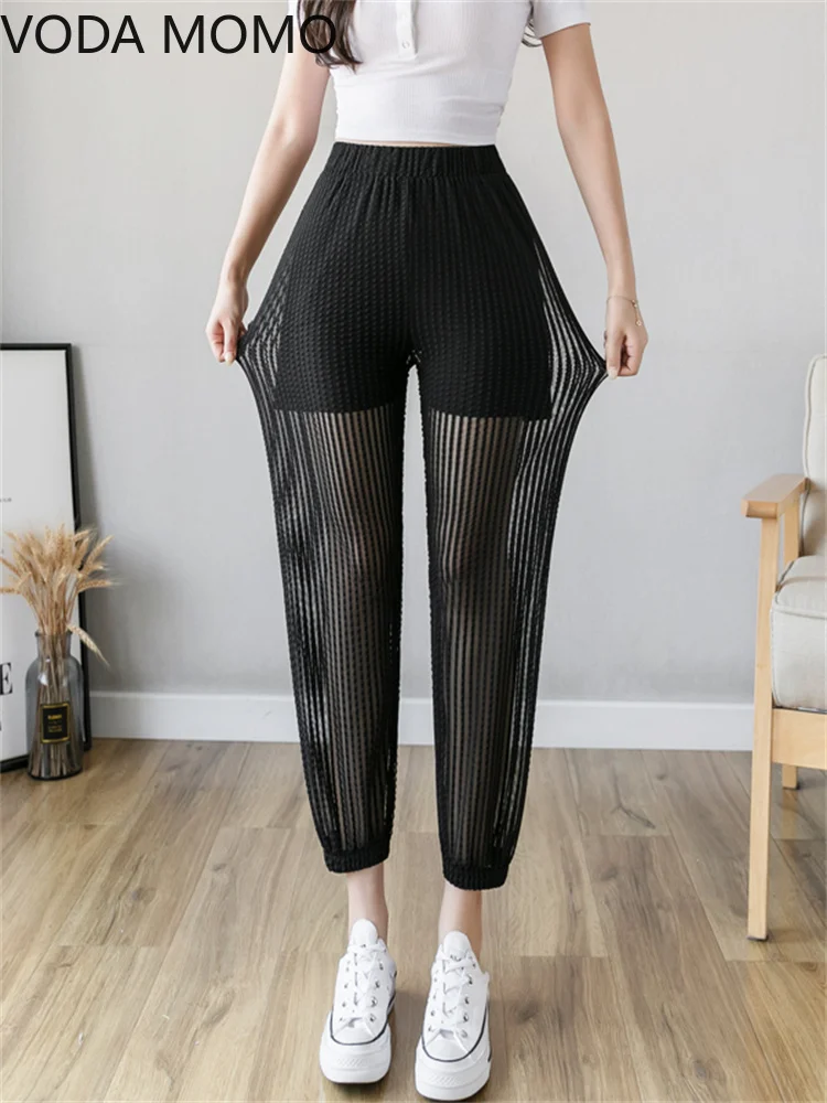 harajuku streetwear summer high waist Women's pleated chiffon Capris cargo pants for women hollow out harem pants woman trousers
harajuku streetwear summer high waist Women's pleated chiffon Capris cargo pants for women hollow out harem pants woman trousers