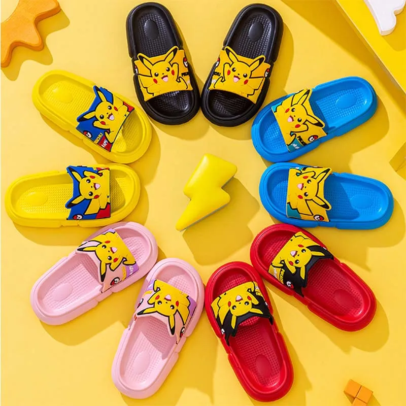 New Pokemon Kawaii Pikachu Children Summer Slippers Pvc Students Indoor Home Sandals Cartoon Cute Fashion Gift
New Pokemon Kawaii Pikachu Children Summer Slippers Pvc Students Indoor Home Sandals Cartoon Cute Fashion Gift