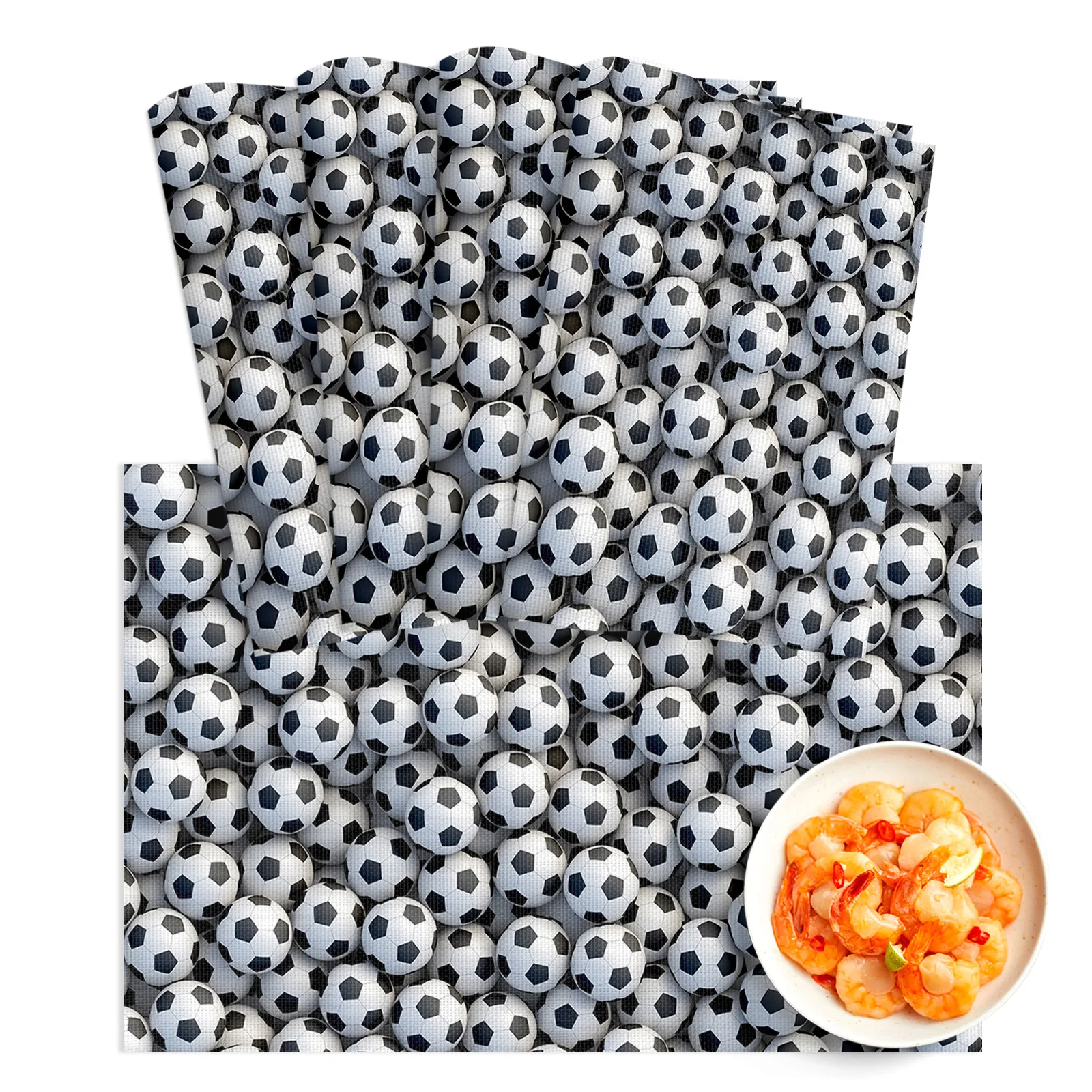 4/6Pcs Table Mat Sport Football Texture Bowl Pad Coaster Set PVC Dining Table Placemats Home Decoration Kitchen Accessories 
4/6Pcs Table Mat Sport Football Texture Bowl Pad Coaster Set PVC Dining Table Placemats Home Decoration Kitchen Accessories