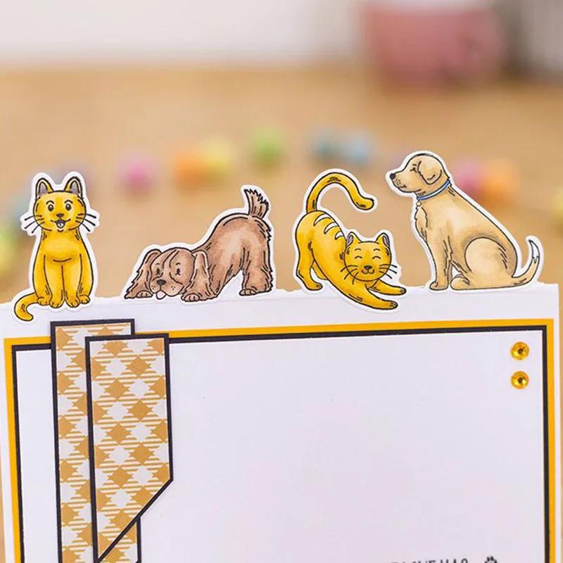 Cat and Dog Stamps and Matching Die Animal Cut Die Metal Cutting Dies Transparent Rubber DIY Craft Scrapbook Paper Card Craft
Cat and Dog Stamps and Matching Die Animal Cut Die Metal Cutting Dies Transparent Rubber DIY Craft Scrapbook Paper Card Craft