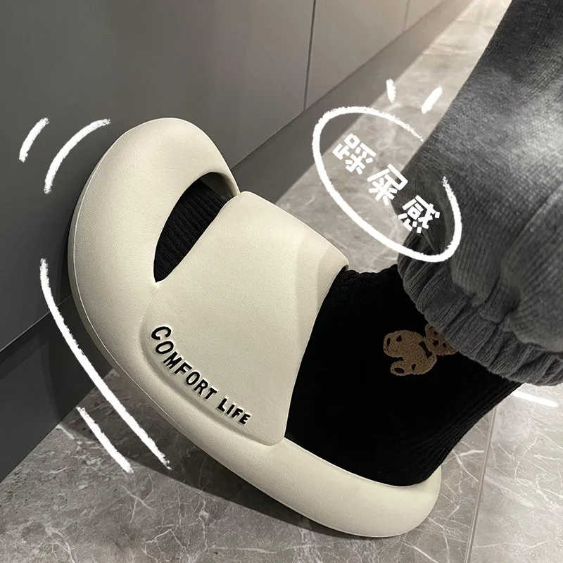 Soft Sandal Slides Women Men Couple Thick Sole Soft Indoor Platform House Shoes Men Bathroom Home Summer Eva Non-Slip Sandals
Soft Sandal Slides Women Men Couple Thick Sole Soft Indoor Platform House Shoes Men Bathroom Home Summer Eva Non-Slip Sandals
