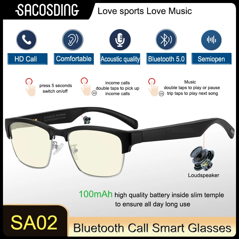 2023 New Smart Glasses Bluetooth 5.0 Outdoor Sport Polarized Sunglasses Music Bluetooth Phone Call Glasses Smart Anti-Blue Light
2023 New Smart Glasses Bluetooth 5.0 Outdoor Sport Polarized Sunglasses Music Bluetooth Phone Call Glasses Smart Anti-Blue Light