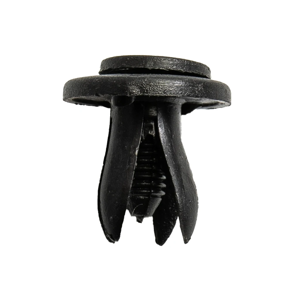 

50pcs 6mm Diameter Black Vehicle Car Bumper Door Panel Fender Liner Clips Retainer Plastic Auto Fasteners Rivets Clips