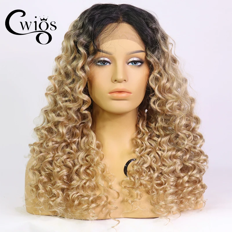 Cwigs Soft Brown Kinky Curly Synthetic Lace Front Wig Smooth Ombre Honey Blonde Curly Wigs High Temperature Fiber Hair Part Wig
Cwigs Soft Brown Kinky Curly Synthetic Lace Front Wig Smooth Ombre Honey Blonde Curly Wigs High Temperature Fiber Hair Part Wig