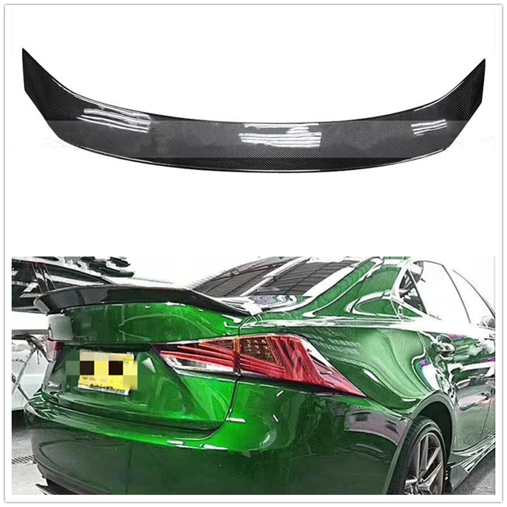 

Trunk Lid Rear Spoiler Wing For Lexus IS200t IS250 IS300 IS350 2014-2019 AR Style Carbon Fiber Car Decklid Trim Splitter Lip