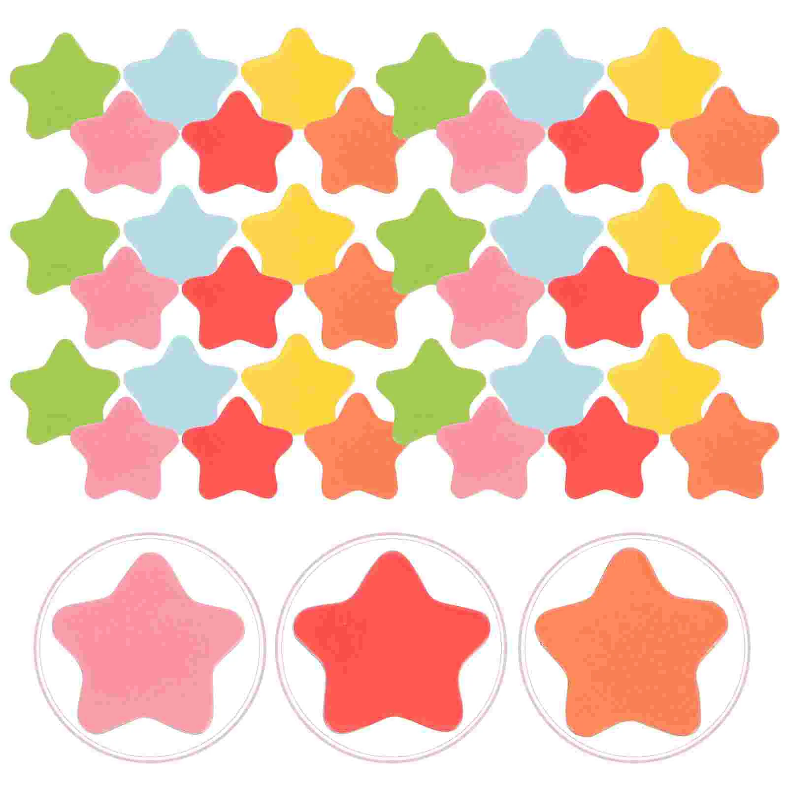 

120Pcs 2cm Stars Sticker Star Stickers Assorted Bright Neon Colors Teachers Classrooms Reward Behavior Chart ( Red