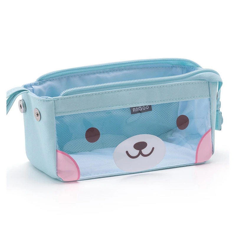 ANGOO Clear Pencil Case For Students Colored Pen Bag Large Capacity Pencil Case Cute Storage Pen Pouch Stationery Supply
ANGOO Clear Pencil Case For Students Colored Pen Bag Large Capacity Pencil Case Cute Storage Pen Pouch Stationery Supply