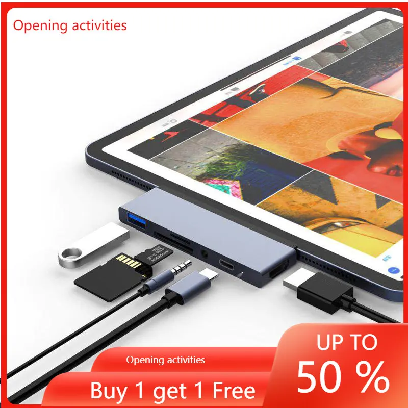 Mosible USB C Hub for iPad Pro MacBook Pro/Air 2021 M1 USB Type C Adapter HDMI-compatible USB SD/TF Card Reader 3.5mm Jack PD
Mosible USB C Hub for iPad Pro MacBook Pro/Air 2021 M1 USB Type C Adapter HDMI-compatible USB SD/TF Card Reader 3.5mm Jack PD