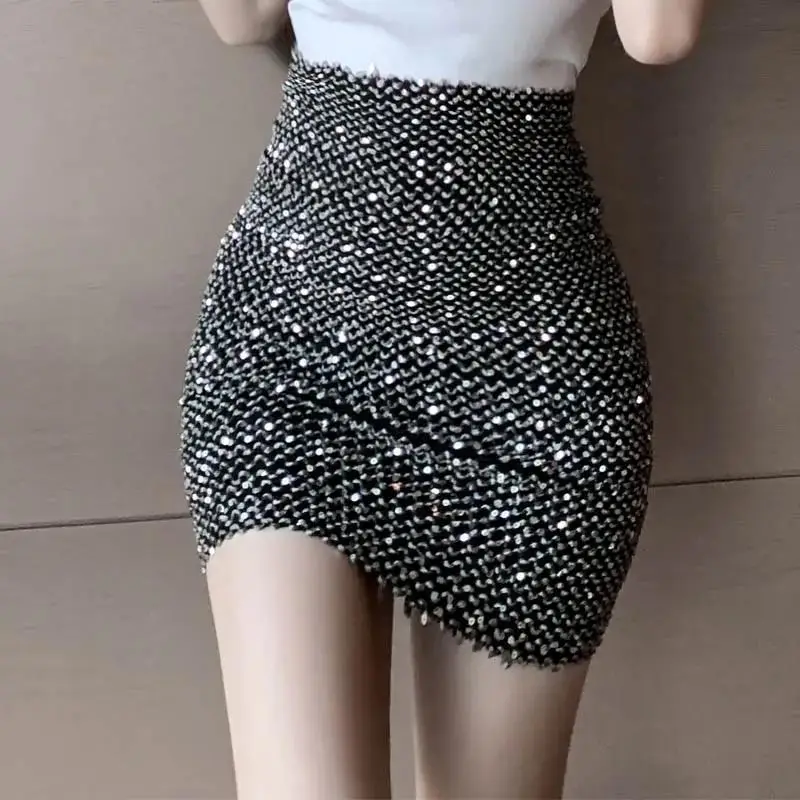 Summer Fashion Bling Club Skirts Women Black Sequin Sexy Mini Skirt Elasticity Bodycon Pencil Short Hip Wrap Skirt Party
Summer Fashion Bling Club Skirts Women Black Sequin Sexy Mini Skirt Elasticity Bodycon Pencil Short Hip Wrap Skirt Party