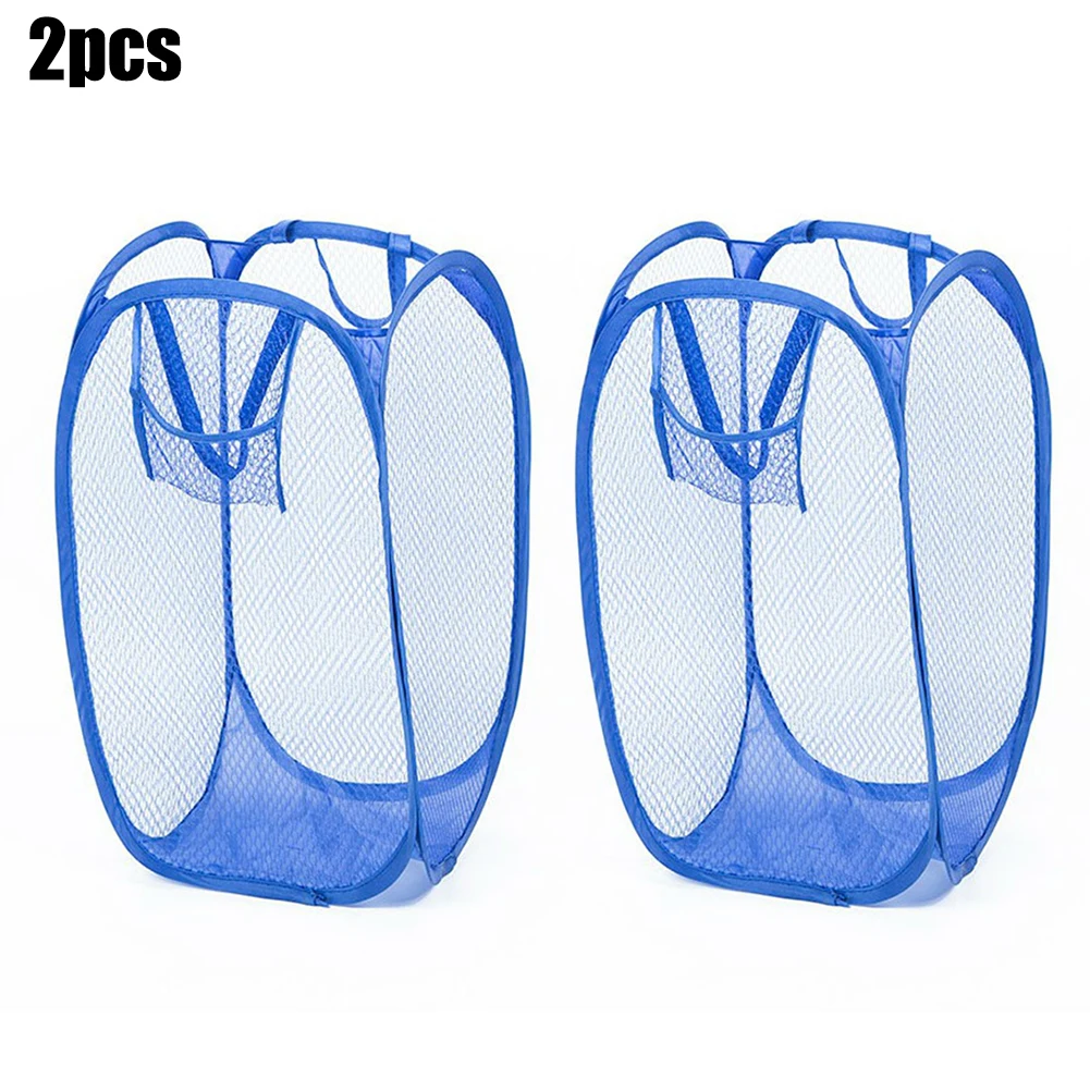 2pcs Foldable Mesh Laundry Hampers Multicolor Dirty Clothes Storage Baskets 30*53cm For College Dorm Apartment Traveling
2pcs Foldable Mesh Laundry Hampers Multicolor Dirty Clothes Storage Baskets 30*53cm For College Dorm Apartment Traveling