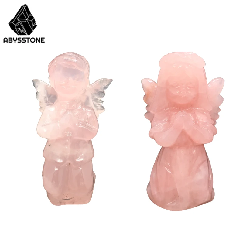 Rose Quartz Angel Kid Natural Stone Pink Crystal God Statue Couple Wedding Anniversary Home Decor Witchcraft Catholicism Wicca
Rose Quartz Angel Kid Natural Stone Pink Crystal God Statue Couple Wedding Anniversary Home Decor Witchcraft Catholicism Wicca