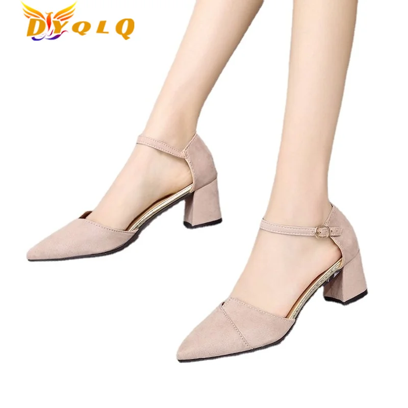 2022 Women's Shoes Spring And Summer New A Word Lacing Sandals Thick With Pointed High Heels Hollow Comfortable Single Shoes
2022 Women's Shoes Spring And Summer New A Word Lacing Sandals Thick With Pointed High Heels Hollow Comfortable Single Shoes