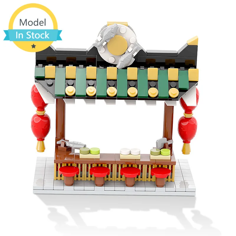 MOC Interior Decorations Street Food Restaurant Shop Building Block Model Chic Decoration Bricks Parts Children's Toy Stitching
MOC Interior Decorations Street Food Restaurant Shop Building Block Model Chic Decoration Bricks Parts Children's Toy Stitching