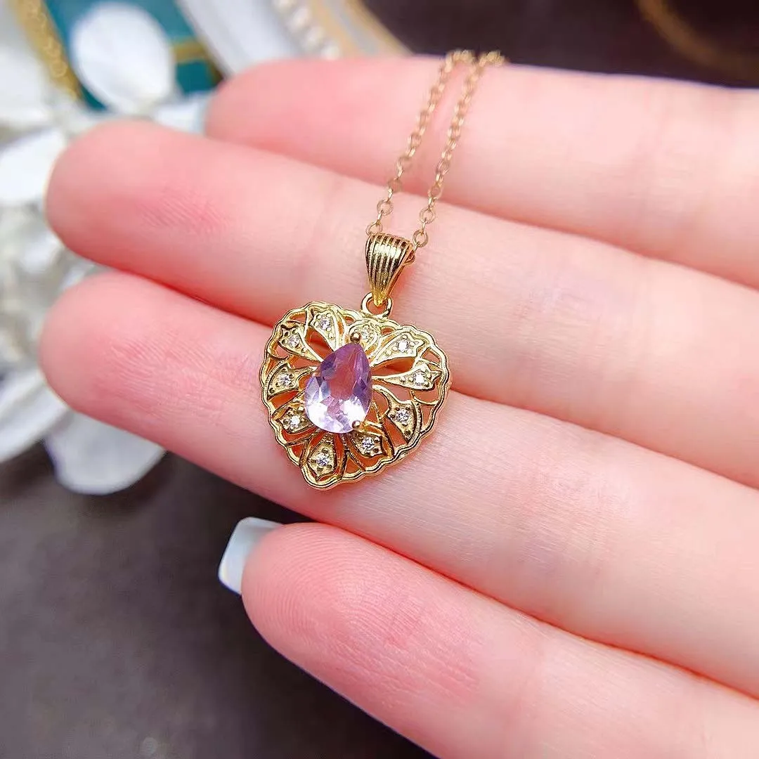 FS Natural 5*7mm Amethyst Heart-shaped Pendant Necklace S925 Pure Silver Fine Wedding Jewelry Women’s Gift Free Shipping MeiBaPJ
FS Natural 5*7mm Amethyst Heart-shaped Pendant Necklace S925 Pure Silver Fine Wedding Jewelry Women’s Gift Free Shipping MeiBaPJ