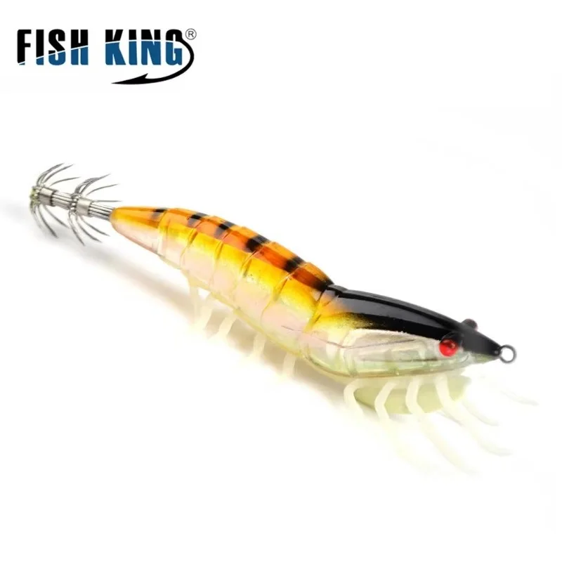 FISH KING 15 г 20 Рыболовные приманки для осьминога Светящиеся жесткие кальмаров