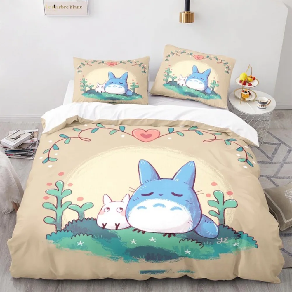 Cartoon My Neighbor Totoro Bedding Set 3D Print Duvet Cover Set Microfiber Kids Teens Single Queen King Twin Full Size Bed Linen
Cartoon My Neighbor Totoro Bedding Set 3D Print Duvet Cover Set Microfiber Kids Teens Single Queen King Twin Full Size Bed Linen