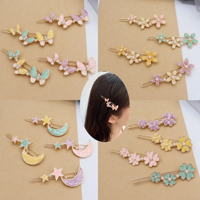 Women's Korean-Style Pearl Butterfly Barrettes Flower Hairpin Hair Accessories Moon Side Clip for Women Girls New
Women's Korean-Style Pearl Butterfly Barrettes Flower Hairpin Hair Accessories Moon Side Clip for Women Girls New