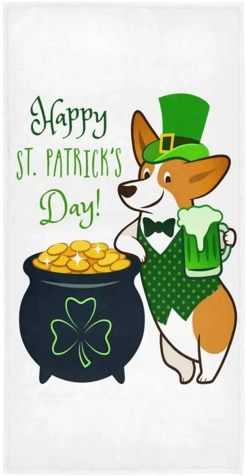 Face Towel Cute Corgi Dog St Patricks Day Hand Towel Yoga Gym Cotton Face Spa Towels Absorbent Multipurpose for Bathroom Kitchen
Face Towel Cute Corgi Dog St Patricks Day Hand Towel Yoga Gym Cotton Face Spa Towels Absorbent Multipurpose for Bathroom Kitchen