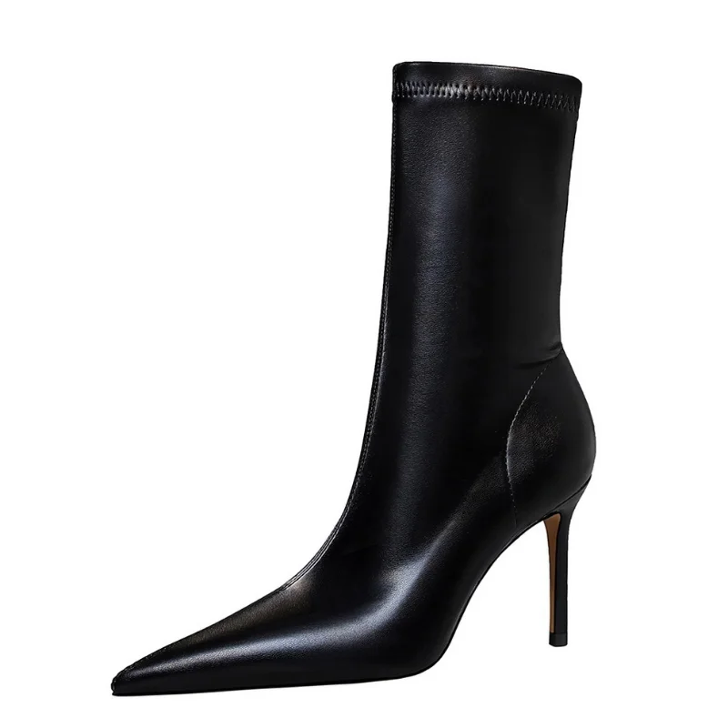 2022 New Women Mid-Calf Boots Pointed Toe High-heel Boots Stiletto Heels Leather Boots Fashion Autumn Winter Boots Shoes
2022 New Women Mid-Calf Boots Pointed Toe High-heel Boots Stiletto Heels Leather Boots Fashion Autumn Winter Boots Shoes