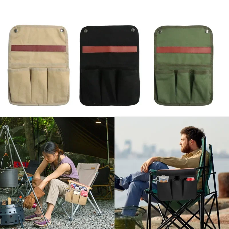 Camping Chair Side Storage Bag Multi-pocket Armchair Recliner Armrest Organizer Pouch Metal Button Storage Pack Camping Supplies
Camping Chair Side Storage Bag Multi-pocket Armchair Recliner Armrest Organizer Pouch Metal Button Storage Pack Camping Supplies