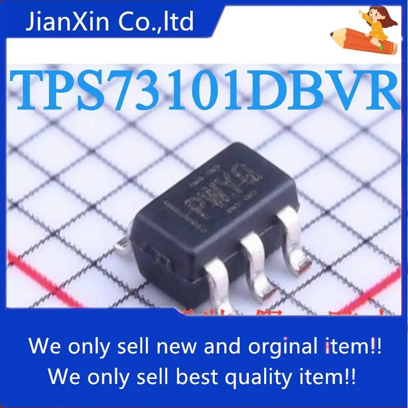 10 шт., 100% оригинальный новый TPS73101DBVR TPS73101DBVT SOT23-5 Silkscreen PWYQ, линейный регулятор
10 шт., 100% оригинальный новый TPS73101DBVR TPS73101DBVT SOT23-5 Silkscreen PWYQ, линейный регулятор