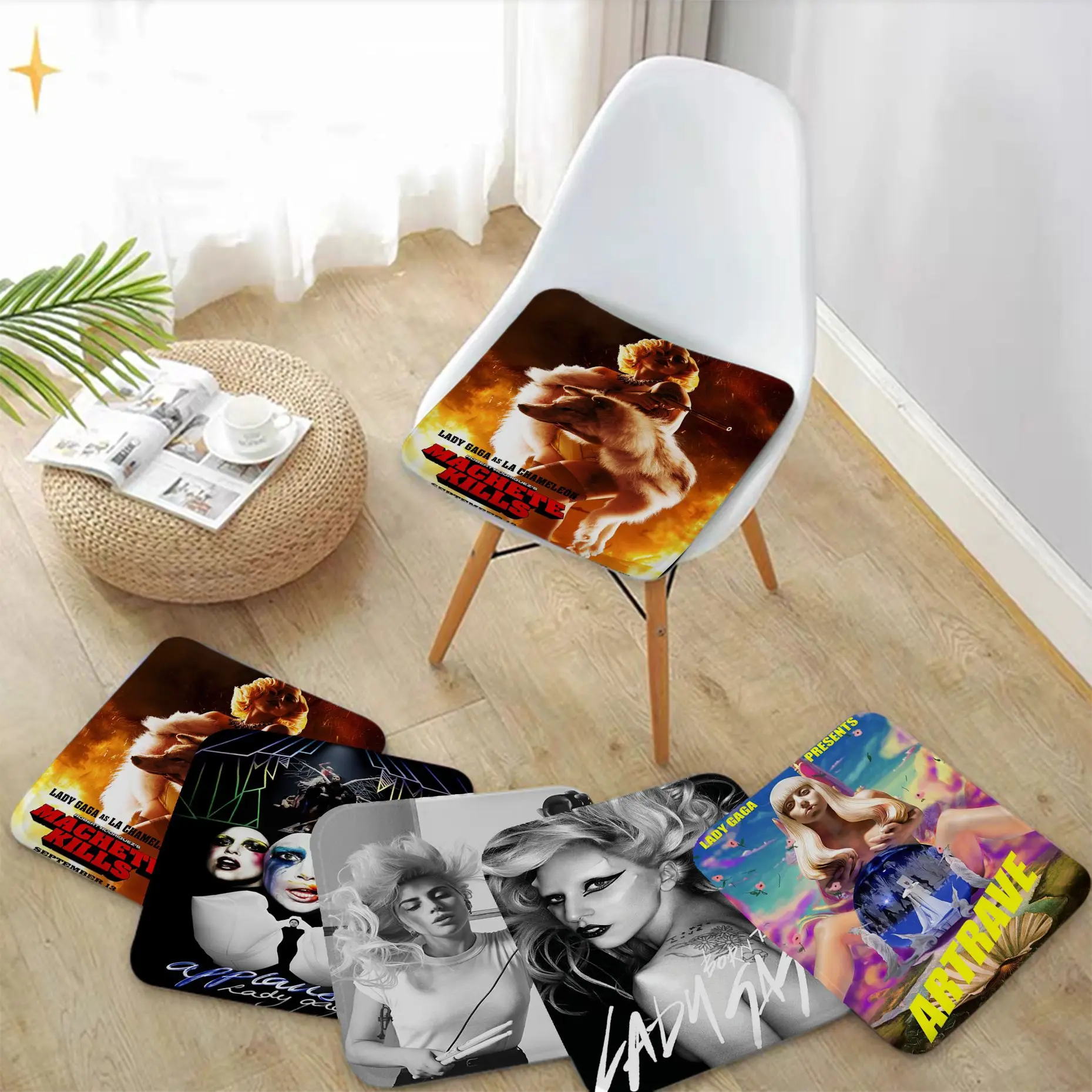 

Lady Gaga Born This Way European Plush Cushion Home Back Cushion Soft Comfortable 50x50cm Cushions Home Decor