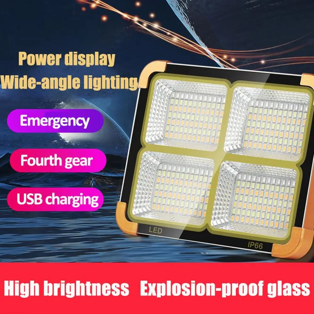300w Solar Outdoor Camping Lighting Glare Portable Warning Emergency Household Flood Light
300w Solar Outdoor Camping Lighting Glare Portable Warning Emergency Household Flood Light