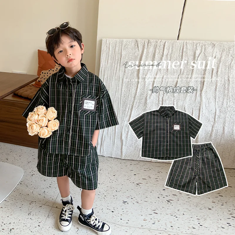 Kids Summer 2 Piece Outfit Boys Shirts And Shorts Two Piece Set Korean Fashion Style Childrem's Clothing Baby Girl Clothes Suit
Kids Summer 2 Piece Outfit Boys Shirts And Shorts Two Piece Set Korean Fashion Style Childrem's Clothing Baby Girl Clothes Suit