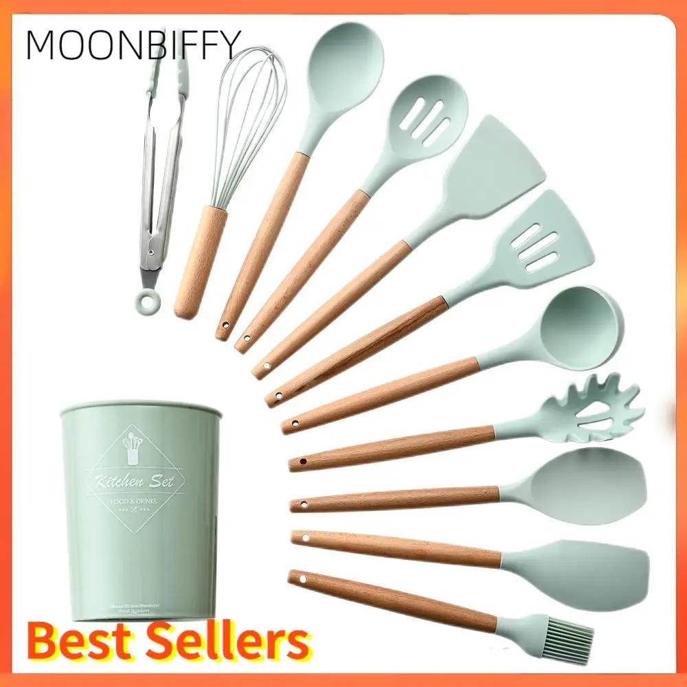 12 Piece Storage Bucket Wooden Handle Silicone Kitchenware Cookware Set Non Stick Spatula Egg Beater Kitchen Cooking Tool
12 Piece Storage Bucket Wooden Handle Silicone Kitchenware Cookware Set Non Stick Spatula Egg Beater Kitchen Cooking Tool
