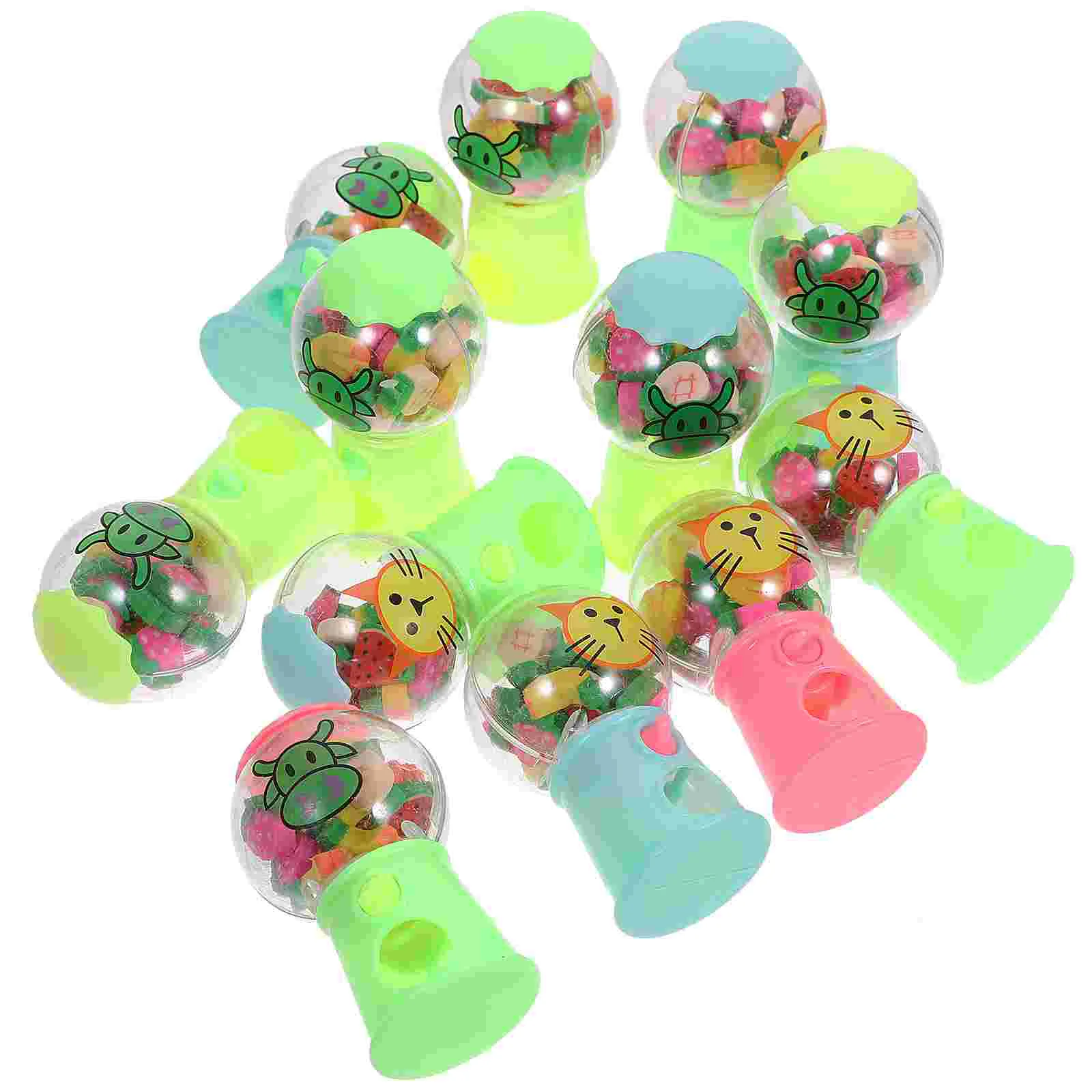 12 Pcs Small Rubber Machine Plastic Candy Containers Cartoon Eraser Holder Dispenser Puzzle Children Toy
12 Pcs Small Rubber Machine Plastic Candy Containers Cartoon Eraser Holder Dispenser Puzzle Children Toy